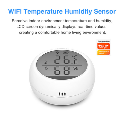 Control remoto inteligente para interiores con sensor de temperatura y humedad Tuya WIFI con pantalla LCD