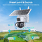Glomarket Ubox Proyector de doble lente Batería solar PTZ cámara 6MP Smart Wifi 4G Seguridad PTZ cámara